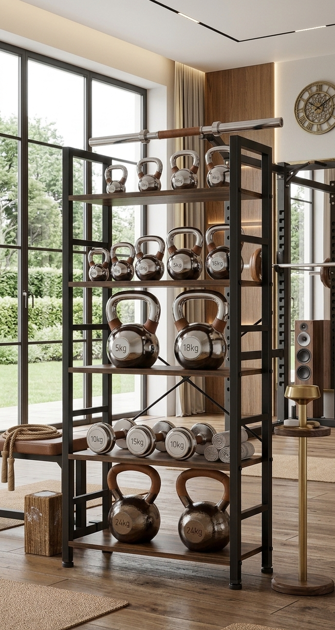5-Tier Industrial Black Freestanding Bookcase & Shelving Rack