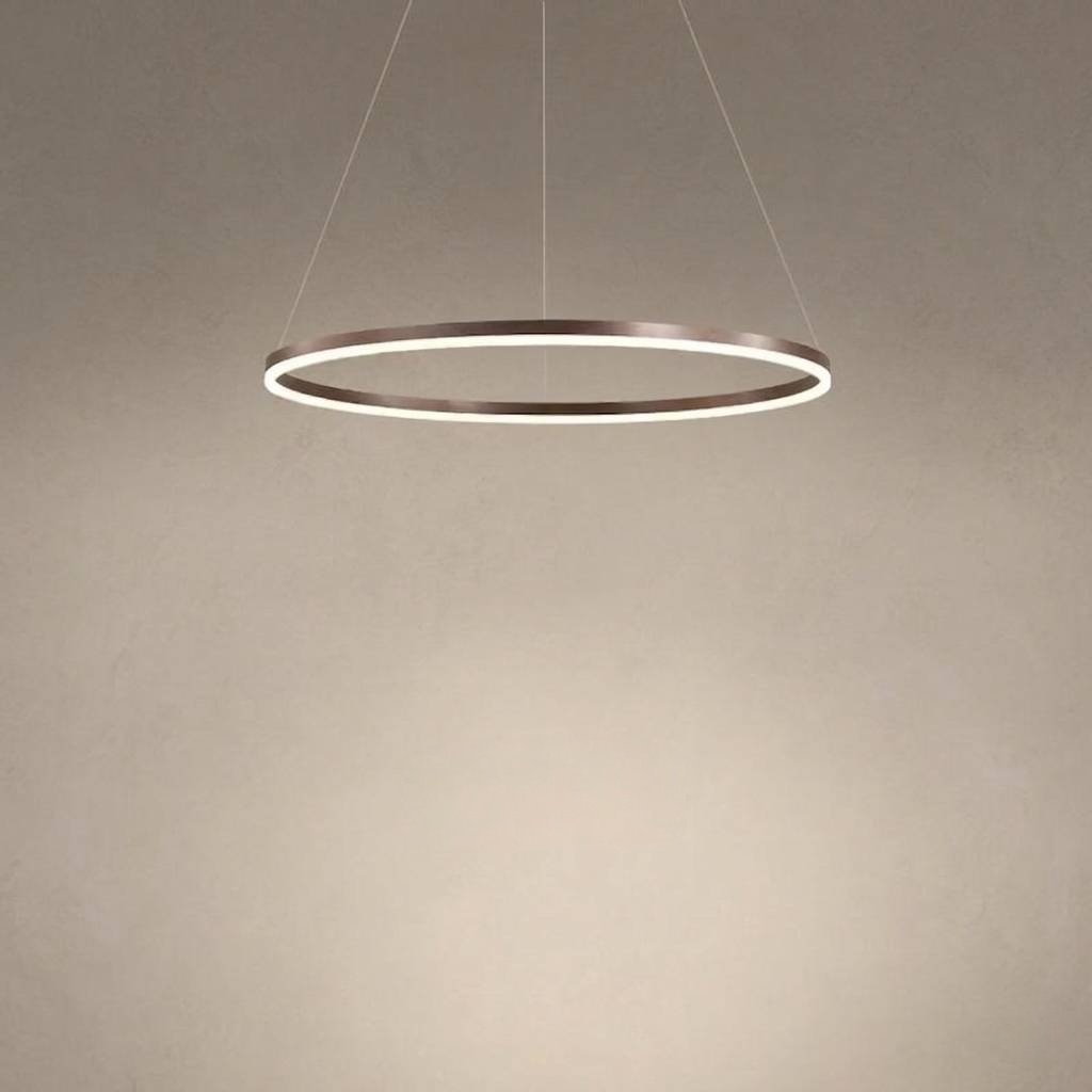 Nordic Ring Led Aluminum Circle Dimmable Pendant Chandelier