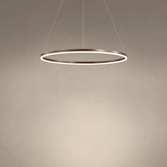 Nordic Ring Led Aluminum Circle Dimmable Pendant Chandelier