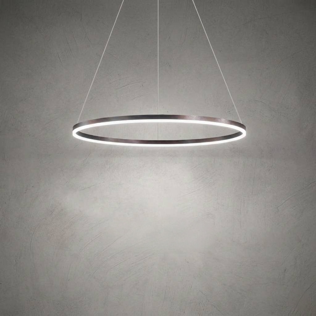Nordic Ring Led Aluminum Circle Dimmable Pendant Chandelier