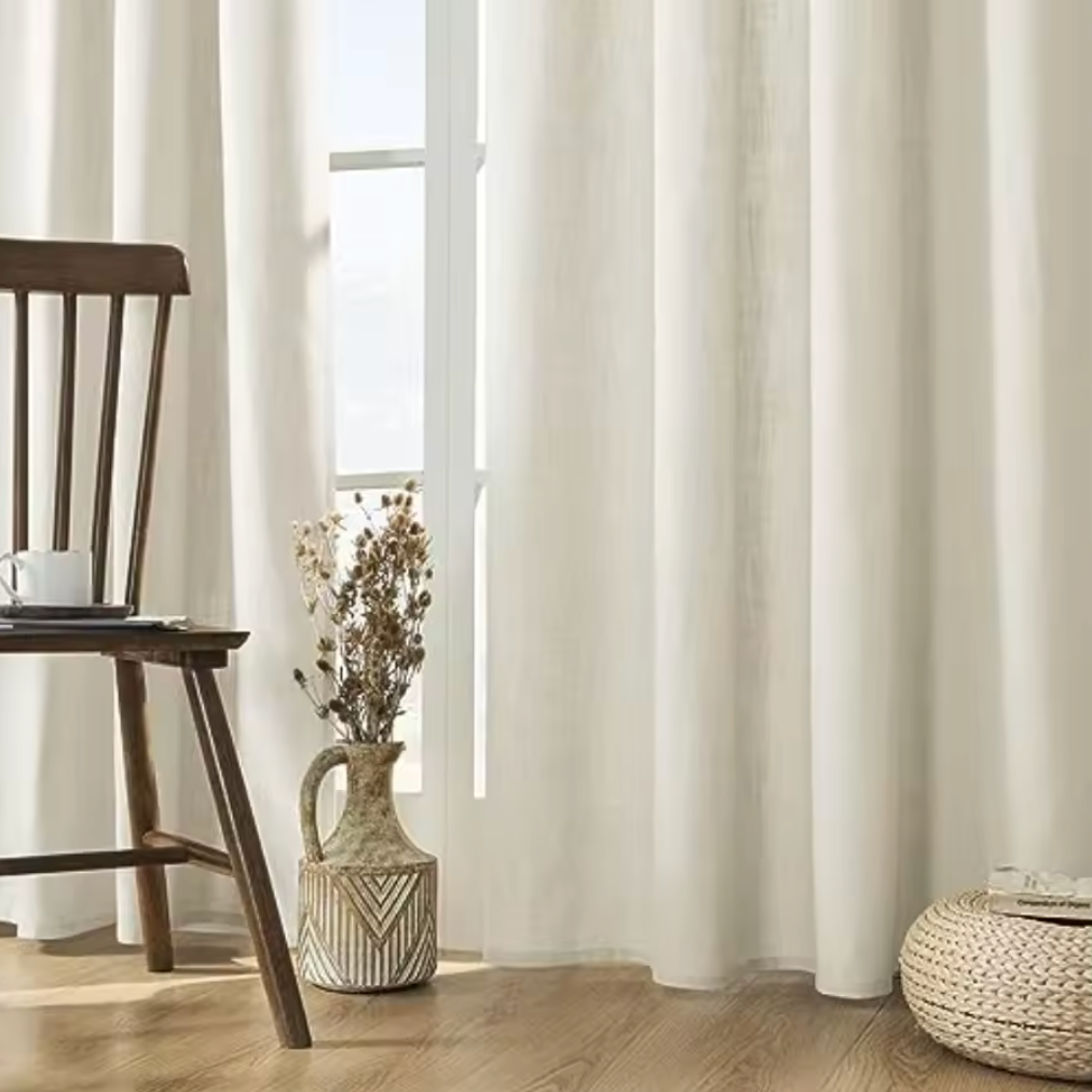 Curtains 2 Panel Set Ivory