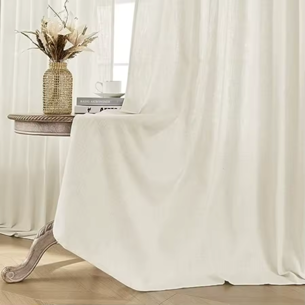 Curtains 2 Panel Set Ivory